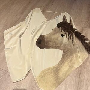 100% silk Ra Mona La Rue by Arianne loose flowy blouse size XS